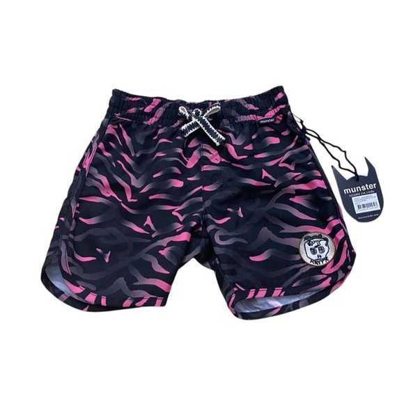 Munster Boys Pink is Punk Swim Shorts